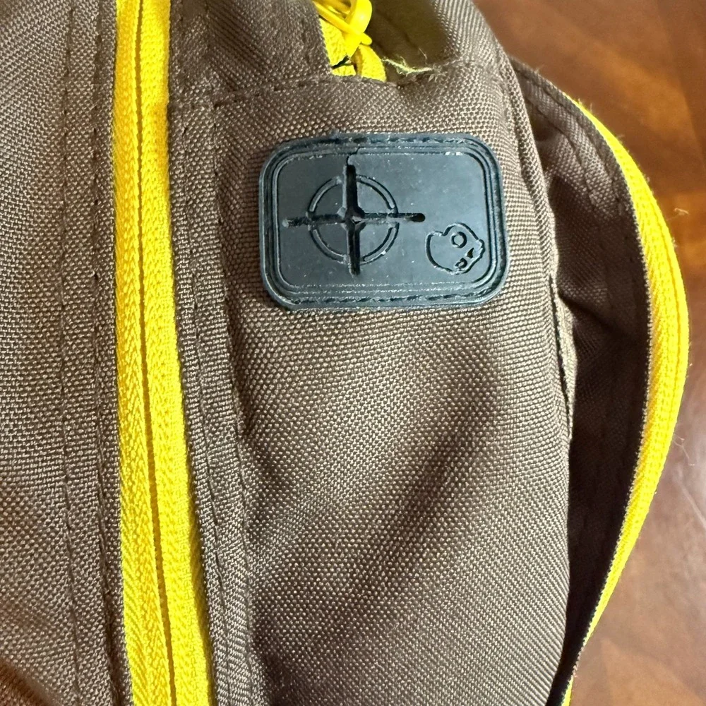 Skullcandy Backpack Brown Rasta Colors Laptop‎ Bag Retro Style Skull Logo grunge
